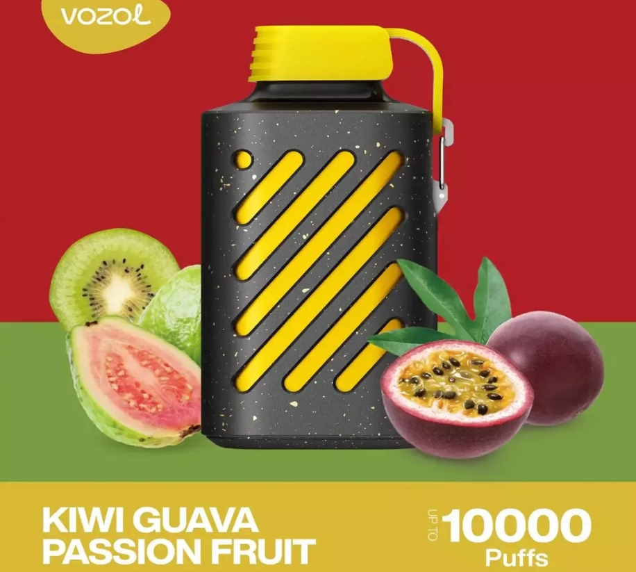 VOZOL GEAR 10000 Puffs Vape - Kiwi Pasjonsfrukt Guava: Det Ultimate Trekket for den Moderne Norske Vaperen